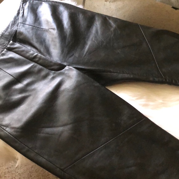 Sleek and sexy Genuine Leather Bootcut Pant - Picture 4 of 8